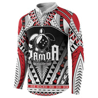 Samoa Independence Day Button Sweatshirt Proud To Be Samoan LT05 - Polynesian Pride