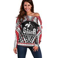 Samoa Independence Day Off Shoulder Sweater Proud To Be Samoan LT05 Women Black - Polynesian Pride