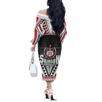 Samoa Independence Day Off The Shoulder Long Sleeve Dress Proud To Be Samoan LT05 - Polynesian Pride