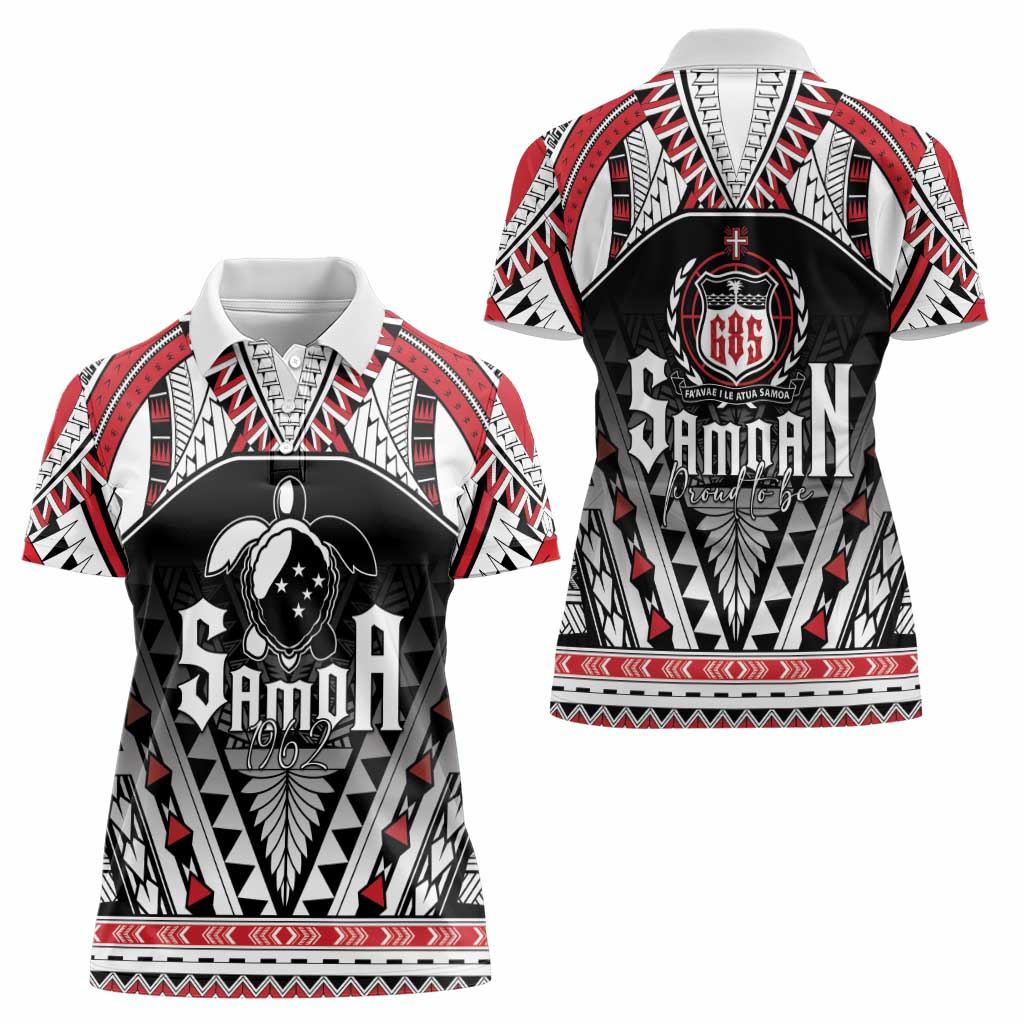 Samoa Independence Day Women Polo Shirt Proud To Be Samoan LT05 - Polynesian Pride