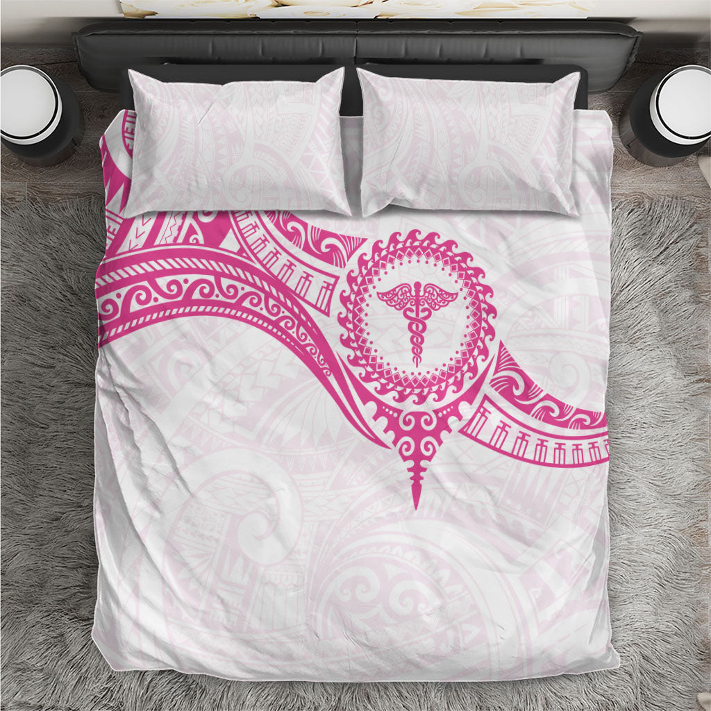 New Zealand Aotearoa Bedding Set Nurse Tribal Pink Version LT05 Pink - Polynesian Pride