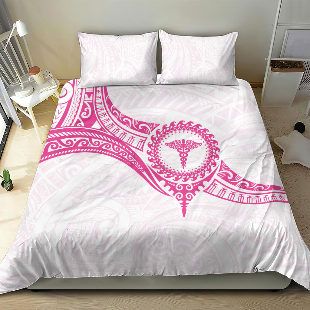 New Zealand Aotearoa Bedding Set Nurse Tribal Pink Version LT05 - Polynesian Pride