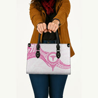 New Zealand Aotearoa Leather Bag Nurse Tribal Pink Version LT05 - Polynesian Pride