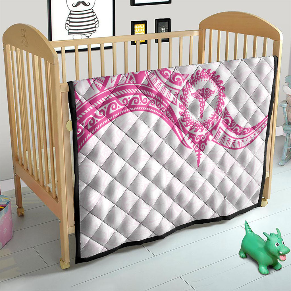 New Zealand Aotearoa Quilt Nurse Tribal Pink Version LT05 - Polynesian Pride