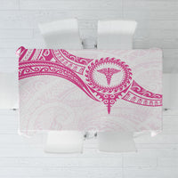 New Zealand Aotearoa Tablecloth Nurse Tribal Pink Version LT05 Pink - Polynesian Pride