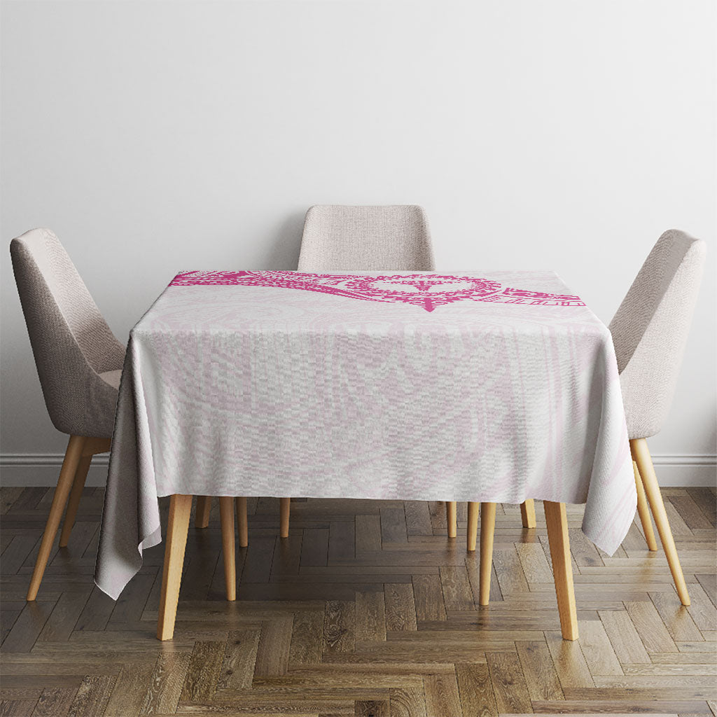 New Zealand Aotearoa Tablecloth Nurse Tribal Pink Version LT05 - Polynesian Pride