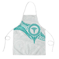 New Zealand Aotearoa Apron Nurse Tribal Teal Version LT05 Teal - Polynesian Pride