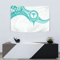 New Zealand Aotearoa Tapestry Nurse Tribal Teal Version LT05 - Polynesian Pride