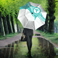 New Zealand Aotearoa Umbrella Nurse Tribal Teal Version LT05 - Polynesian Pride