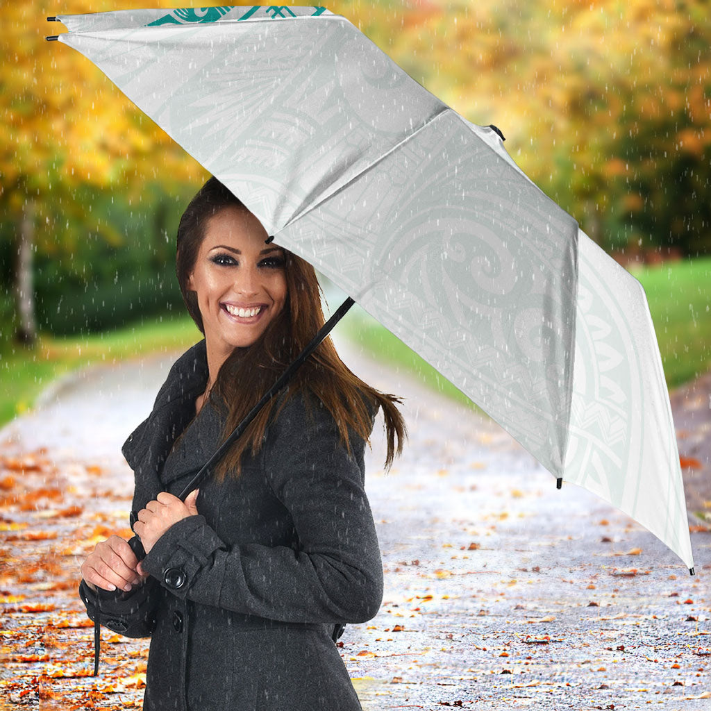 New Zealand Aotearoa Umbrella Nurse Tribal Teal Version LT05 - Polynesian Pride