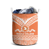 Tonga Tailulu College Laundry Basket Tongan Kupesi Pattern LT05 - Polynesian Pride