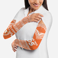 Personalised Tonga Tailulu College Arm Sleeves Tongan Kupesi Pattern LT05 - Polynesian Pride