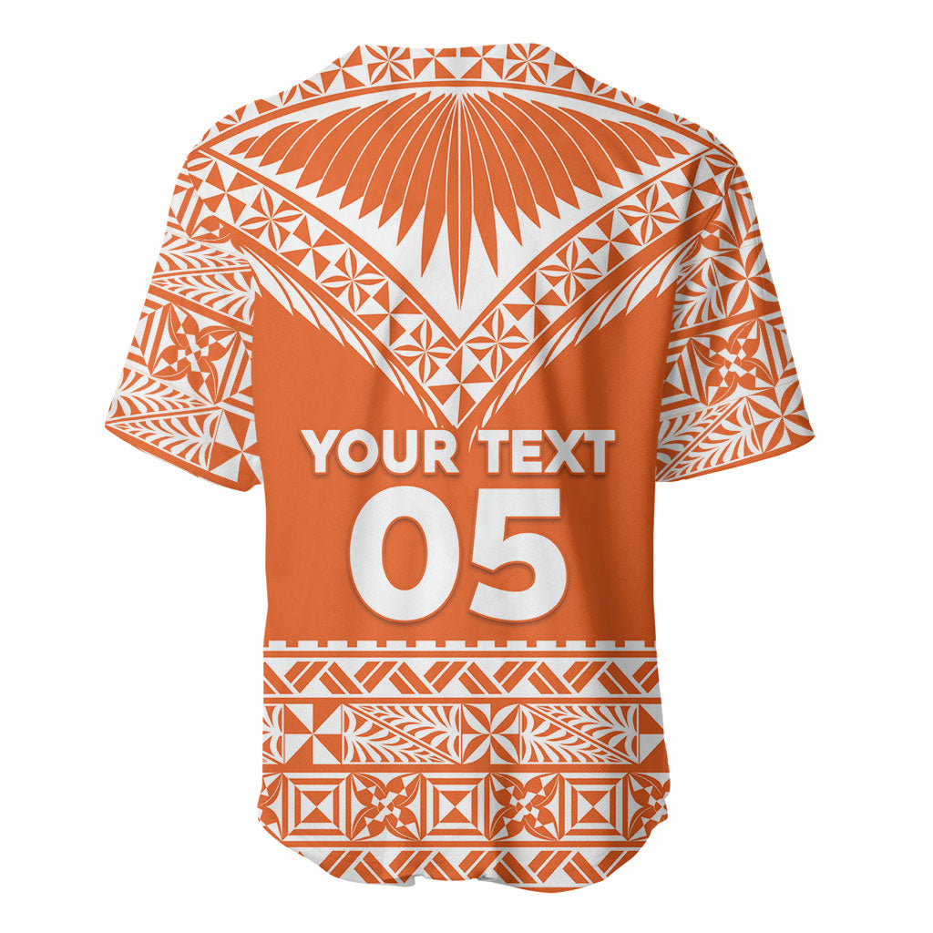 Personalised Tonga Tailulu College Baseball Jersey Tongan Kupesi Pattern LT05 - Polynesian Pride