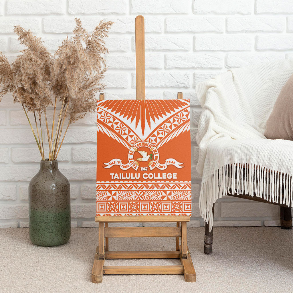 Tonga Tailulu College Canvas Wall Art Tongan Kupesi Pattern LT05 - Polynesian Pride