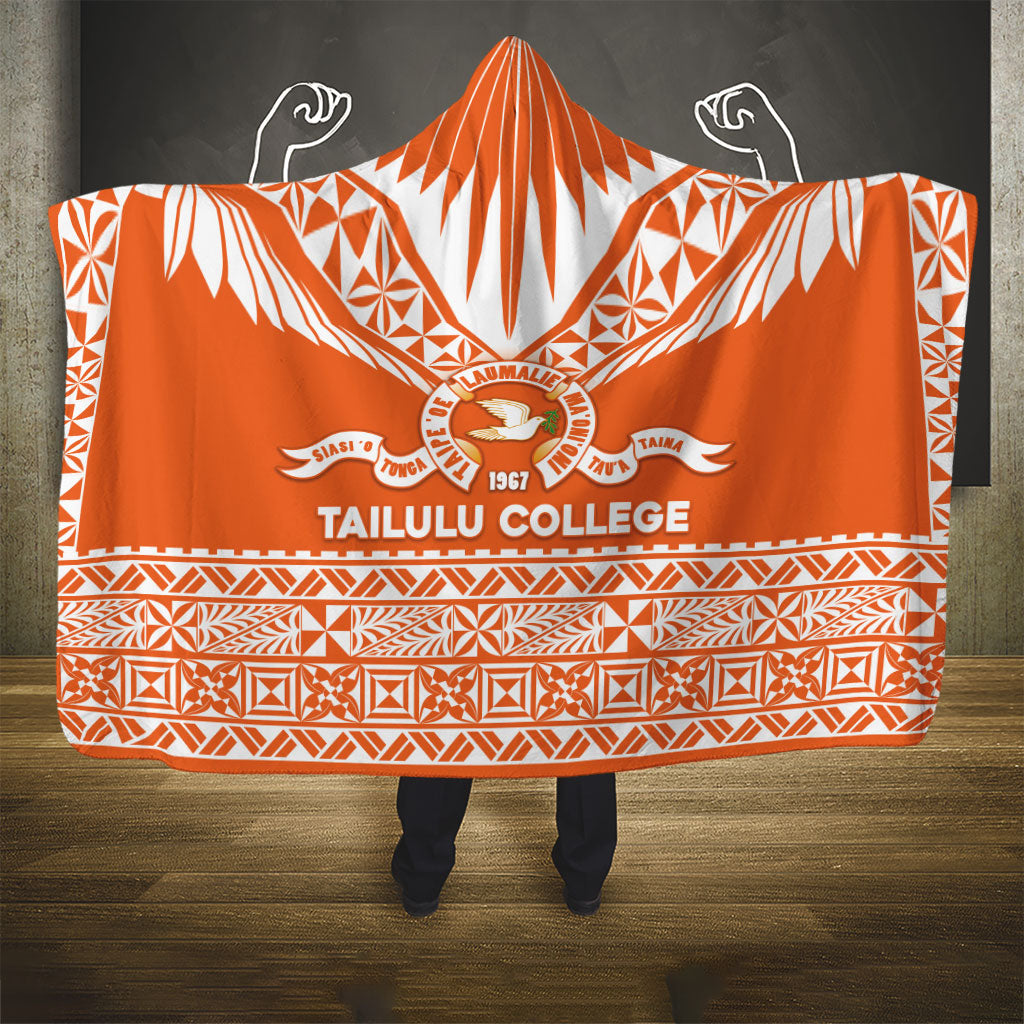 Tonga Tailulu College Hooded Blanket Tongan Kupesi Pattern LT05 - Polynesian Pride
