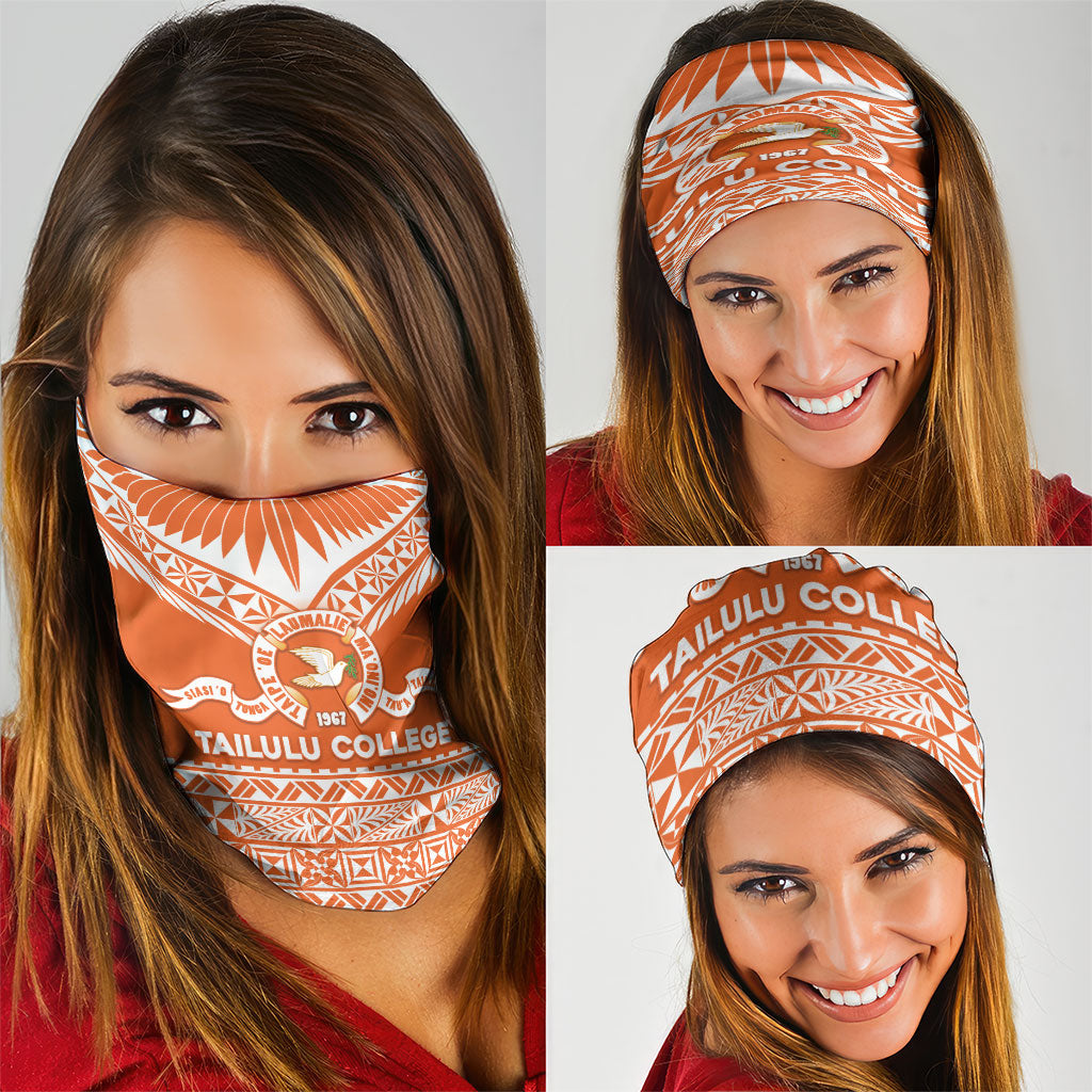 Tonga Tailulu College Neck Gaiter Tongan Kupesi Pattern LT05 - Polynesian Pride