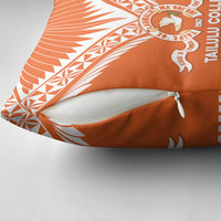 Tonga Tailulu College Pillow Cover Tongan Kupesi Pattern LT05 - Polynesian Pride