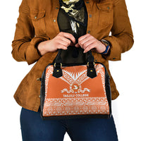 Tonga Tailulu College Shoulder Handbag Tongan Kupesi Pattern LT05 - Polynesian Pride