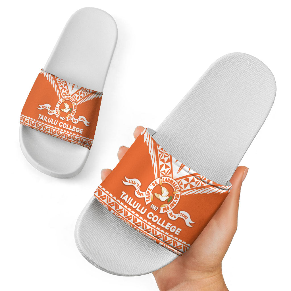 Tonga Tailulu College Slide Sandals Tongan Kupesi Pattern LT05 - Polynesian Pride
