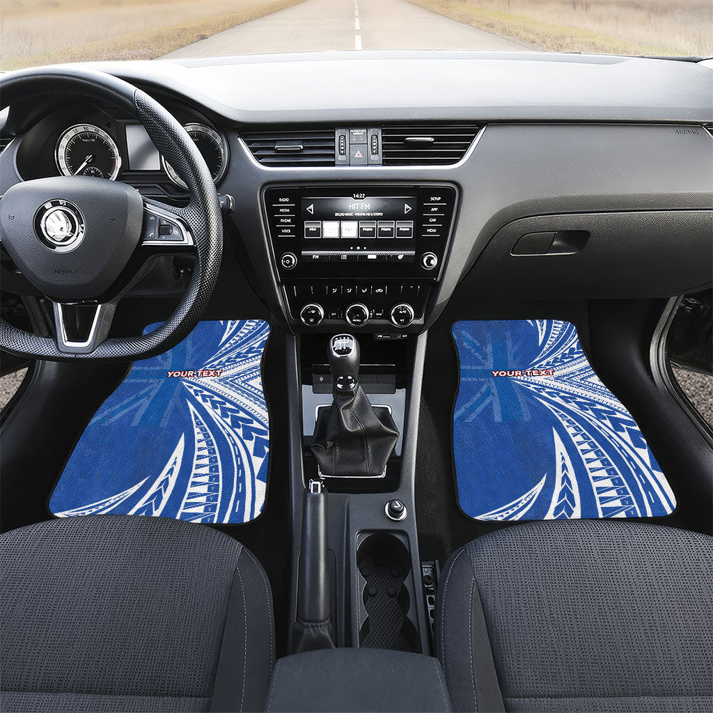 Personalised Hawaii 808 Car Mats Unique Style LT05 Set 2pcs - Front Blue - Polynesian Pride