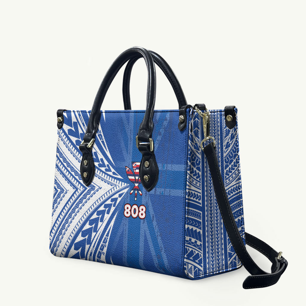 Hawaii 808 Leather Bag Unique Style LT05 Blue - Polynesian Pride