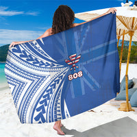 Hawaii 808 Sarong Unique Style LT05 One Size 44 x 66 inches Blue - Polynesian Pride