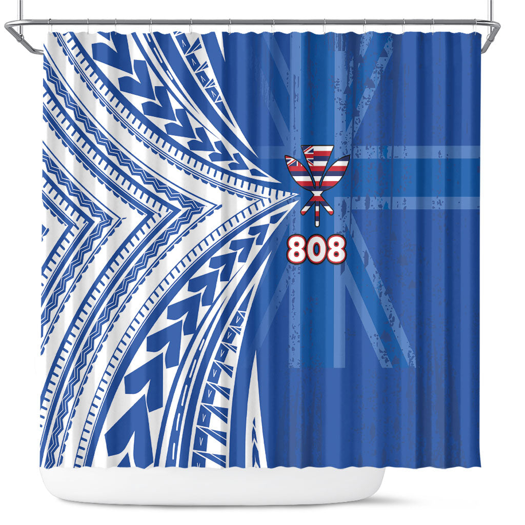 Hawaii 808 Shower Curtain Unique Style LT05 Blue - Polynesian Pride