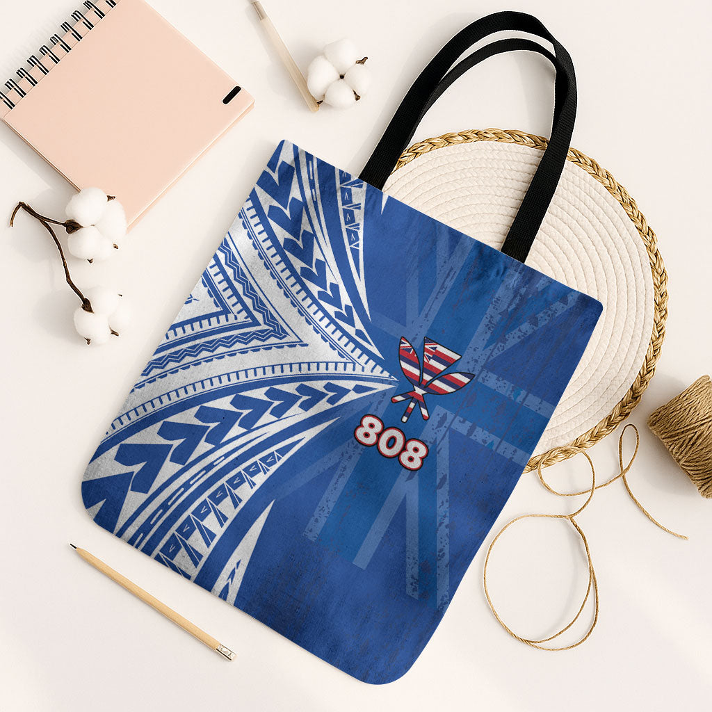 Hawaii 808 Tote Bag Unique Style LT05 Black Strap One Size Blue - Polynesian Pride