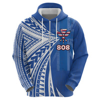 Personalised Hawaii 808 Zip Hoodie Unique Style LT05 - Polynesian Pride