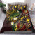 Vanuatu And Australia Aboriginal Bedding Set Iguana And Kangaroo Together