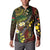 Vanuatu And Australia Aboriginal Button Sweatshirt Iguana And Kangaroo Together