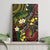 Vanuatu And Australia Aboriginal Canvas Wall Art Iguana And Kangaroo Together