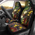 Vanuatu And Australia Aboriginal Car Seat Cover Iguana And Kangaroo Together