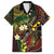 Vanuatu And Australia Aboriginal Family Matching Long Sleeve Bodycon Dress and Hawaiian Shirt Iguana And Kangaroo Together