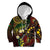 Vanuatu And Australia Aboriginal Kid Hoodie Iguana And Kangaroo Together