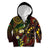 Vanuatu And Australia Aboriginal Kid Hoodie Iguana And Kangaroo Together