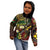 Vanuatu And Australia Aboriginal Kid Hoodie Iguana And Kangaroo Together