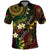 Vanuatu And Australia Aboriginal Polo Shirt Iguana And Kangaroo Together