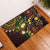 Vanuatu And Australia Aboriginal Rubber Doormat Iguana And Kangaroo Together