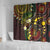 Vanuatu And Australia Aboriginal Shower Curtain Iguana And Kangaroo Together