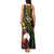 Vanuatu And Australia Aboriginal Tank Maxi Dress Iguana And Kangaroo Together