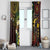 Vanuatu And Australia Aboriginal Window Curtain Iguana And Kangaroo Together