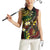 Vanuatu And Australia Aboriginal Women Sleeveless Polo Shirt Iguana And Kangaroo Together