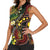 Vanuatu And Australia Aboriginal Women Sleeveless Polo Shirt Iguana And Kangaroo Together