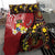 Tonga Ngatu And Australia Aboriginal Bedding Set Tongan Dove And Kangaroo Together