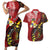 Tonga Ngatu And Australia Aboriginal Couples Matching Short Sleeve Bodycon Dress and Hawaiian Shirt Tongan Dove And Kangaroo Together