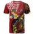 Tonga Ngatu And Australia Aboriginal T Shirt Tongan Dove And Kangaroo Together