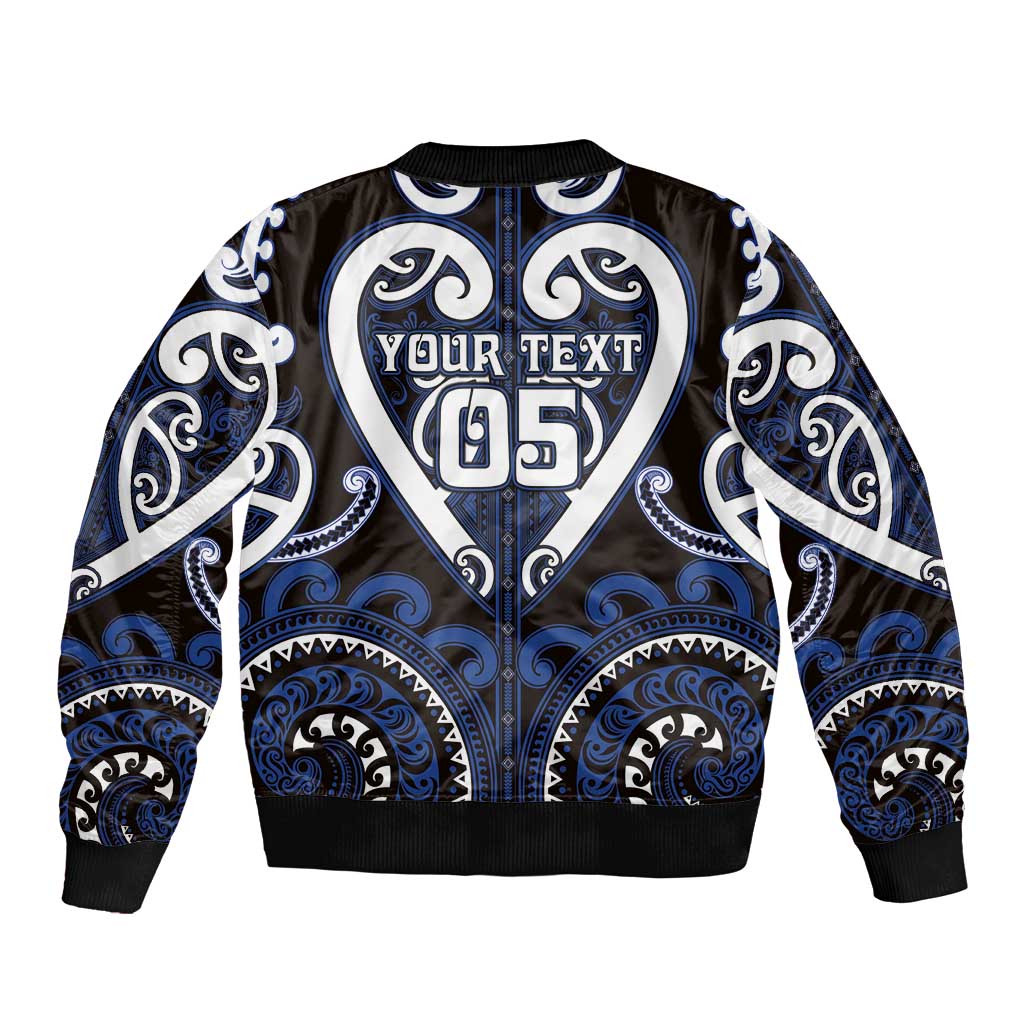 Custom Aotearoa Ngati Tuwharetoa Bomber Jacket Maori Tribal Pattern LT05 - Polynesian Pride