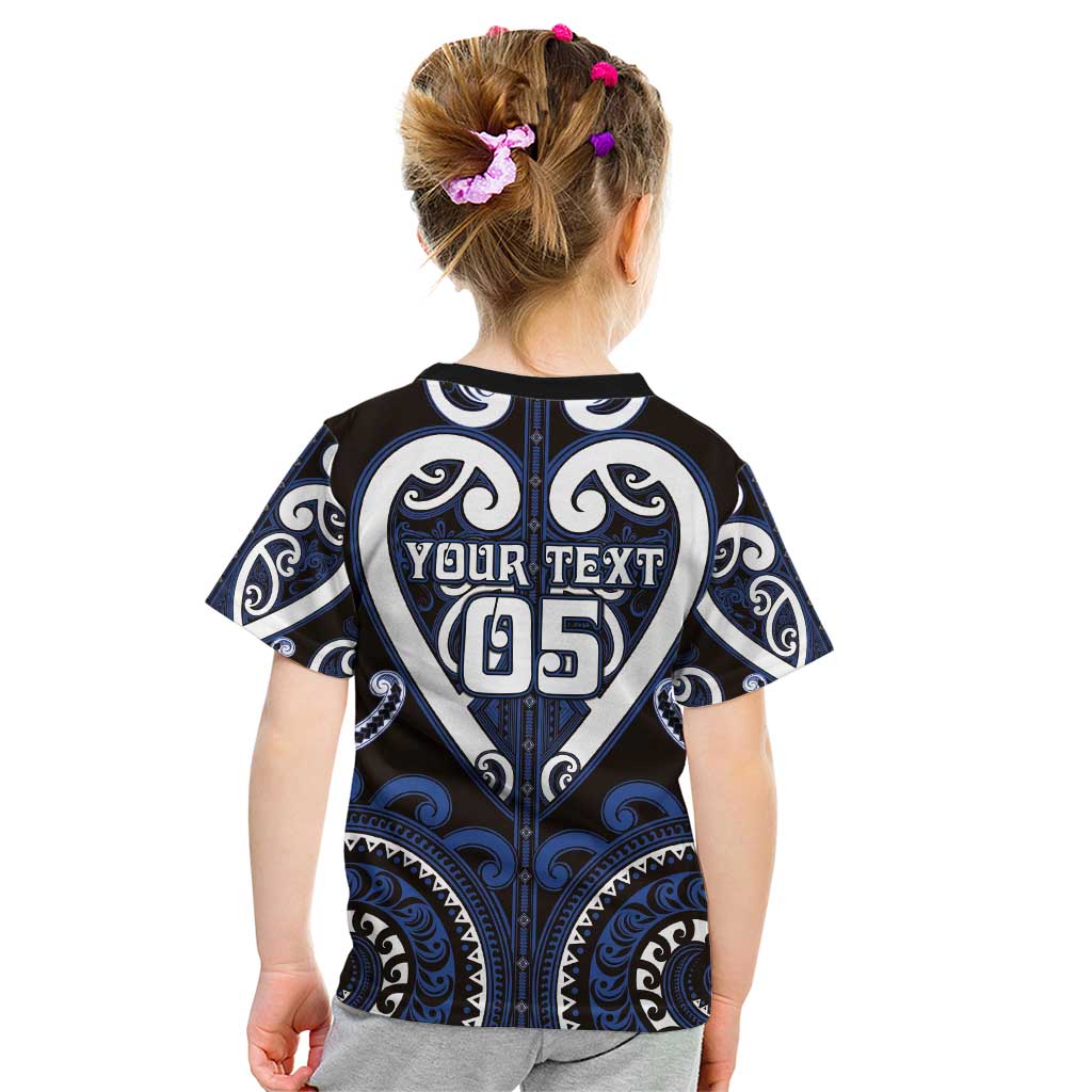 Custom Aotearoa Ngati Tuwharetoa Kid T Shirt Maori Tribal Pattern LT05 - Polynesian Pride