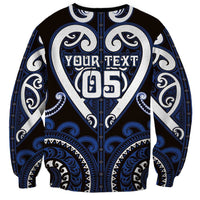Custom Aotearoa Ngati Tuwharetoa Sweatshirt Maori Tribal Pattern LT05 - Polynesian Pride